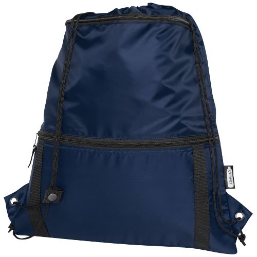 Adventure kierrätetty eristetty kiristysnyörillä varustettu kassi, 9 litraa Navy, hinta 8,36€