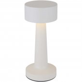 Aludra ladattava himmennettävä pöytävalaisin, jossa on 3 valotilaa Valkoinen