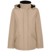 America naisten topattu parkatakki Tumma hiekka