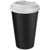 Americano® Eco -kahvimuki kierrätetystä materiaalista, läikyttämätön, 350 ml Valkoinen Musta