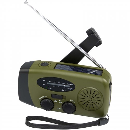 Avior hätäradio kierrätysmuovista (RCS) valmistettu Armyvihreä, hinta 29,50€