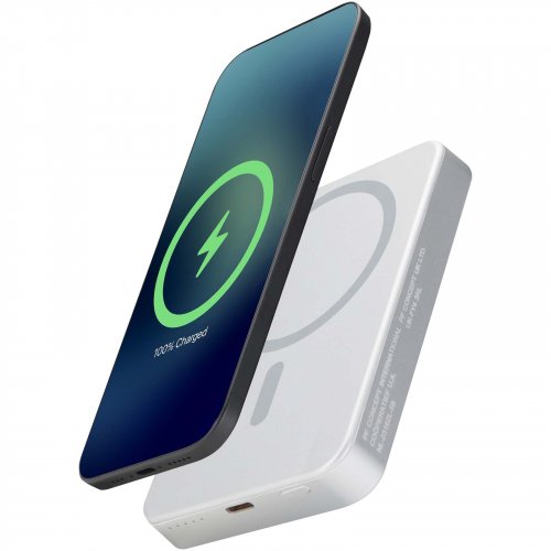 Avis 10 000 mAh magneettinen varavirtalähde RCS kierrätetystä alumiinista Hopea, hinta 31,18€