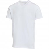 Balfour lyhythihainen, OCS-sertifioitu V-aukkoinen unisex-t-paita 200 g/m²:n kankaasta Valkoinen