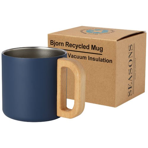 Bjorn 360 ml RCS-sertifioitu kierrätetty ruostumaton teräsmuki, kuparityhjiöeristetty Tummansininen, hinta 10,98€