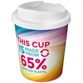 Brite-Americano Espresso Eco 250 ml:n läikyttämätön eristetty juomamuki Valkoinen