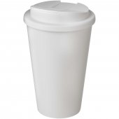 Brite-Americano® POP 350 ml eristetty muki, jossa on roiskesuojattu kansi Valkoinen