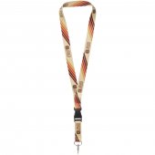 Bucks sublimaatiopainettu kaulanauha muovisoljella Musta Valkoinen