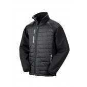 COMPASS RECYCLED TOPATTU SOFTSHELL-TAKKI Black - Grey XS