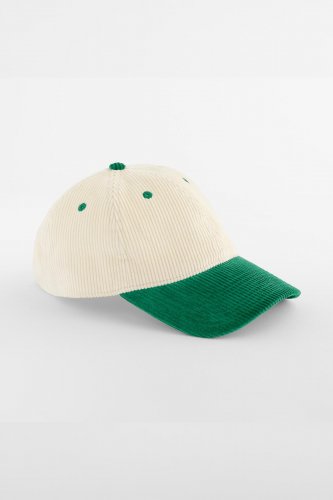 CONTRAST PEAK CORD LIPPIS Natural - Bottle green, hinta 7,70€