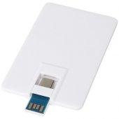 Duo Slim 32 Gt USB-asema, Type-C ja USB-A 3.0 Valkoinen