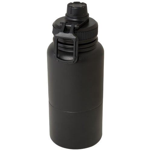 Dupeca 840 ml:n RCS-sertifioidusta ruostumattomasta teräksestä valmistettu eristetty vesipullo Musta, hinta 5,98€