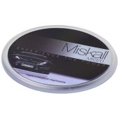 Ellison pyöreä muovinen lasinalus paperi-insertillä Kirkas läpinäkyvä