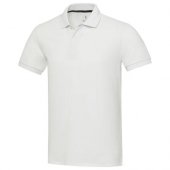 Emerald lyhythihainen unisex Aware™-poolopaita kierrätetystä materiaalista Valkoinen