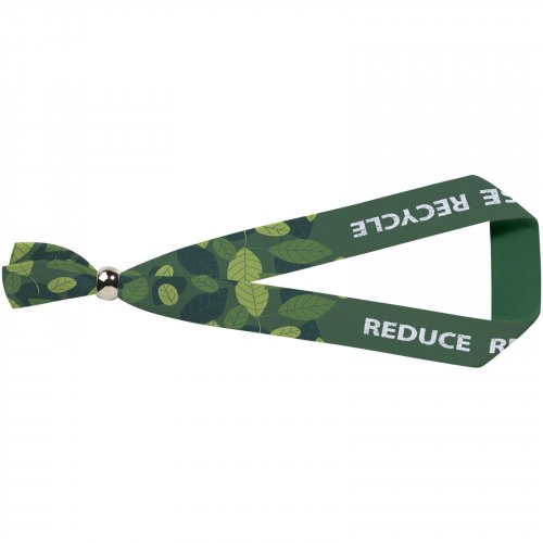 Evi-festivaaliranneke metallisella kiinnitysmekanismilla, kierrätettyä PET-muovia Valkoinen, hinta 0,70€