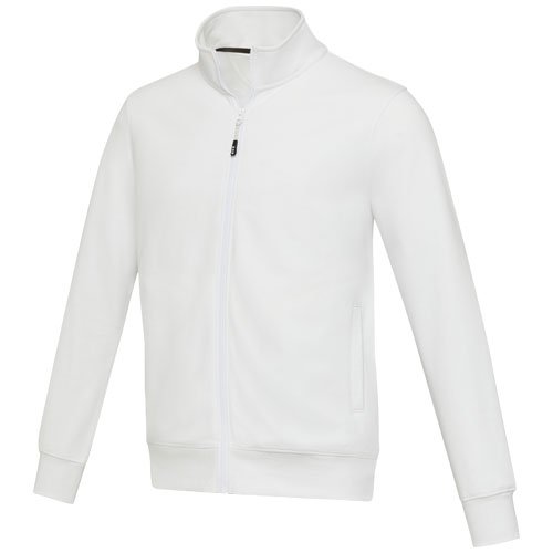 Galena unisex Aware™ kierrätetystä materiaalista valmistettu täysvetoketjullinen svetari Valkoinen, hinta 21,98€