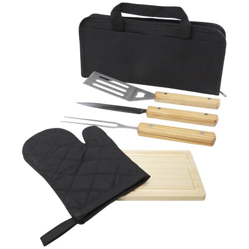 Gratar 5-osainen grillausvälinesarja Natural, hinta 14,98€