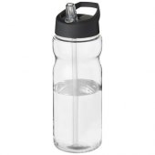 H2O Active® Base 650 ml kaatonokkakantinen urheilujuomapullo. Läpinäkyvä Musta