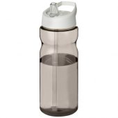 H2O Active® Base Tritan™ 650 ml urheilujuomapullo nokallisella korkilla Hiili Valkoinen
