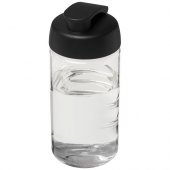 H2O Active® Bop 500 ml läppäkantinen urheilujuomapullo Läpinäkyvä Musta