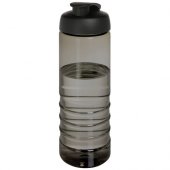 H2O Active® Eco Treble 750 ml:n juomapullo flip lid -kannella Hiili Musta