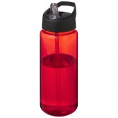 H2O Active® Octave Tritan™ 600 ml urheilujuomapullo nokallisella korkilla Punainen Musta