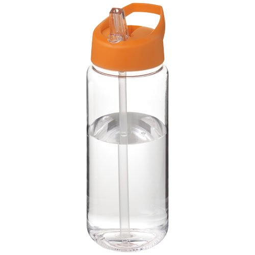 H2O Active® Octave Tritan™ 600 ml urheilujuomapullo nokallisella korkilla Kirkas läpinäkyvä Oranssi, hinta 7,46€