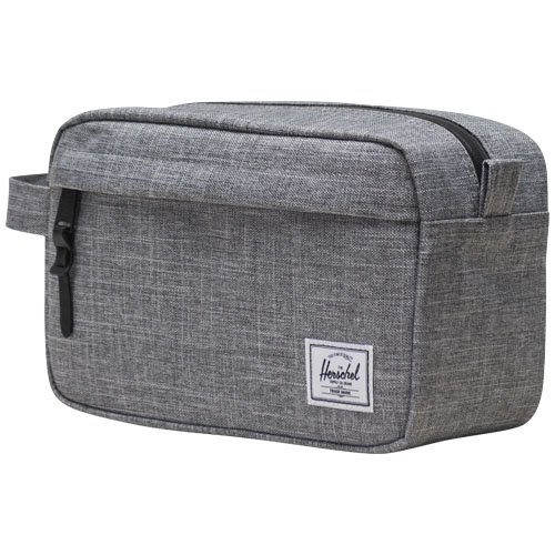 Herschel Chapter toilettilaukku, kierrätysmateriaalia Meleerattu harmaa, hinta 35,98€