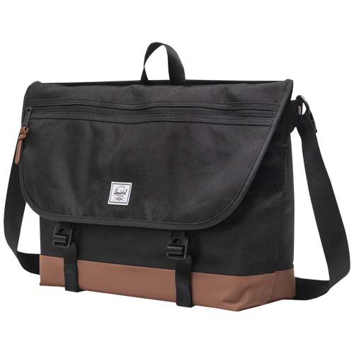 Herschel Cove kierrätetty messengerlaukku 22,5 l Musta, hinta 105,38€