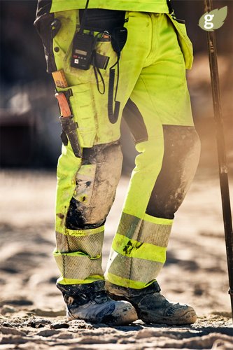 HIGH VIS GREEN STRETCH HOUSUT Neon Yellow - Black C44, hinta 191€