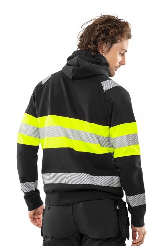HIGH VIS HUPULLINEN COLLEGETAKKI Black/yellow XS, hinta 89,50€