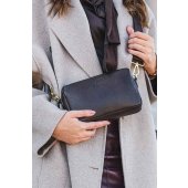 HIRVENNAHKAINEN CROSSBODY/OLKALAUKKU Black/Gold