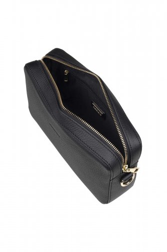 ISO HIRVENNAHKAINEN CROSSBODY/OLKALAUKKU Black/Gold, hinta 212€