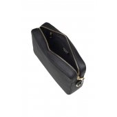 ISO HIRVENNAHKAINEN CROSSBODY/OLKALAUKKU Black/Gold