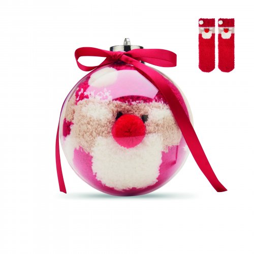 Joulusukat koristepallossa SNUG M, hinta 5,86€