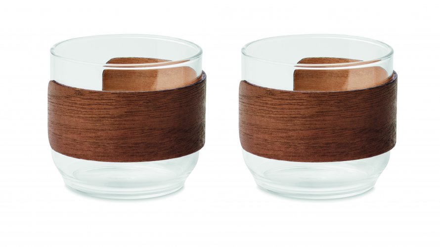 Kahvilasit, pähkinäpuukahvat BOGOTA SET, hinta 6,38€