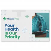 Kolmiosainen laastarisetti täysväripainetulla kartonkikuorella Valkoinen