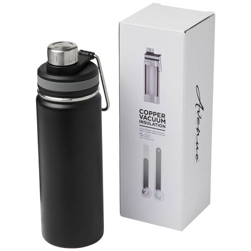 Kuparinen, vakuumieristetty Gessi-juomapullo, 590 ml Musta, hinta 22,56€