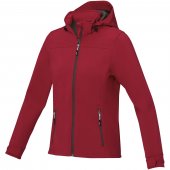 Langley softshell-takki naisten valmistettu GRS-kierrätysmateriaalista Punainen