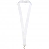 Liv säädettävä sublimaatiopainettu kaulanauha Valkoinen