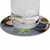 Lumin pyöreä lasinalunen Valkoinen