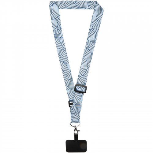 Lyra sublimaatiopainettava säädettävä kaulanauha puhelinpidikkeellä Valkoinen, hinta 4,16€