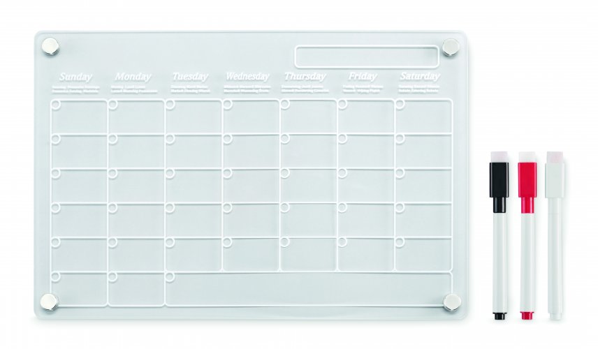 Magneettinen akryylikalenteri PLANIT, hinta 8,06€