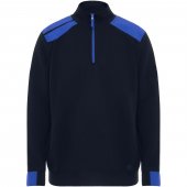 Maverick miesten puolipitkä vetoketjullinen neule 280 g/m2 Navy sininen Royal sininen