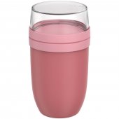 Mepal Ellipse 750+300 ml:n eristetty lounasrasia Pinkki