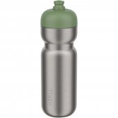 Mepal Pull ruostumattomasta teräksestä valmistettu urheilujuomapullo, 800 ml Sammalenvihreä