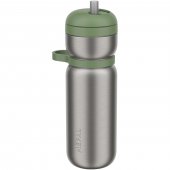 Mepal Twist eristetty urheilujuomapullo, 600 ml Sammalenvihreä