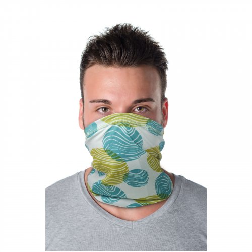 Mia monikäyttöinen sublimaatiotuubihuivi Coolmax®-teknologialla sekä reunuksilla Valkoinen, hinta 6,40€