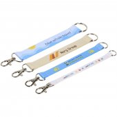 Minik sublimaatio avainnauha avainrenkaalla Valkoinen