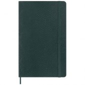 Moleskine 100% VEGEA® Boa pehmeäkantinen L-muistikirja – viivoilla Vihreä