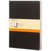 Moleskine Cahier Journal-muistivihko, XL-koko - viiva Musta